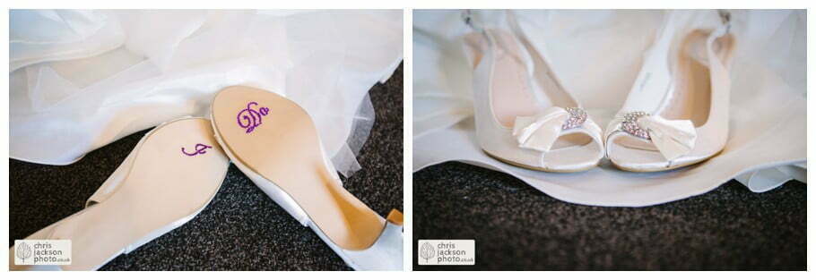 wedding shoes i do sequins gems wedding photographer gibbon bridge hotel Chris and Hazel Wedding Photography Cheryl Menzies & Simon Hopley Cheryl Hopley