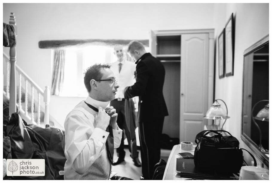 tie groom preparations documentary groom getting ready wedding photographer gibbon bridge hotel Chris and Hazel Wedding Photography Cheryl Menzies & Simon Hopley Cheryl Hopley