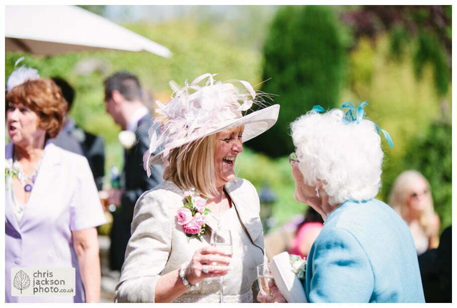 gibbon bridge hotel patio guests mingling canapes wedding photographer gibbon bridge hotel Chris and Hazel Wedding Photography Cheryl Menzies & Simon Hopley Cheryl hopley