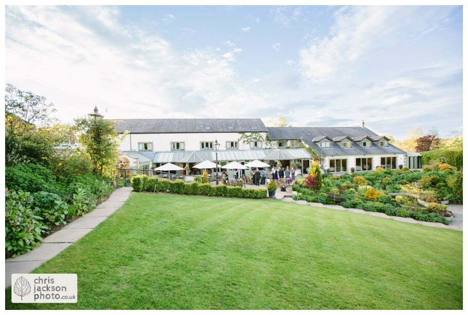 gibbon bridge outside gardens rear beautiful greenery wedding photographer gibbon bridge hotel Chris and Hazel Wedding Photography Cheryl Menzies & Simon Hopley Cheryl hopley