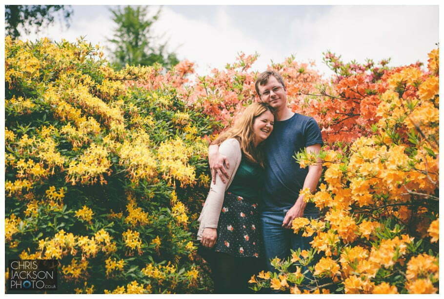 Temple newsam wedding photographer engagement photographer session - Tina & Sam 016 Temple Newsam flowers pre wedding session photography leeds chris and hazel wedding photography