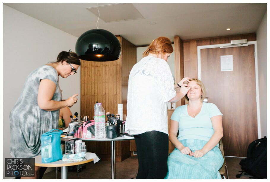 Doubletree by Hilton Wedding Photographer Leeds City Centre Wedding by Chris & Hazel Wedding photography - Tina & Sam 016 hair and make up leeds, make up artist wedding