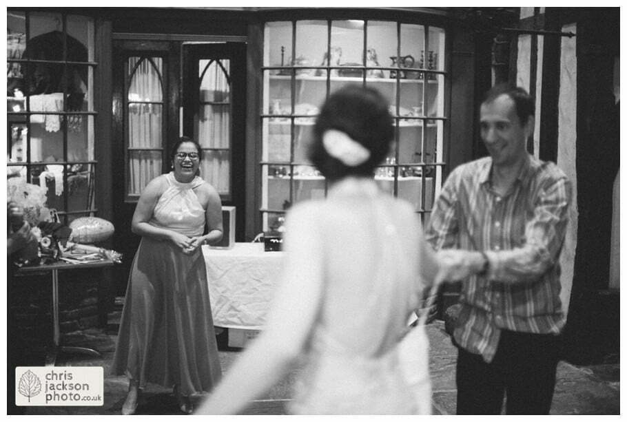 York Castle Museum Wedding Photographer York - Chris & Hazel Wedding Photography - Rory Dalgliesh & Rebecca Weinkauf 149 bride and groom dancing dance guests dance old victorian street set wedding venue york castle museum wedding photography wedding photographer York chris & hazel wedding photography