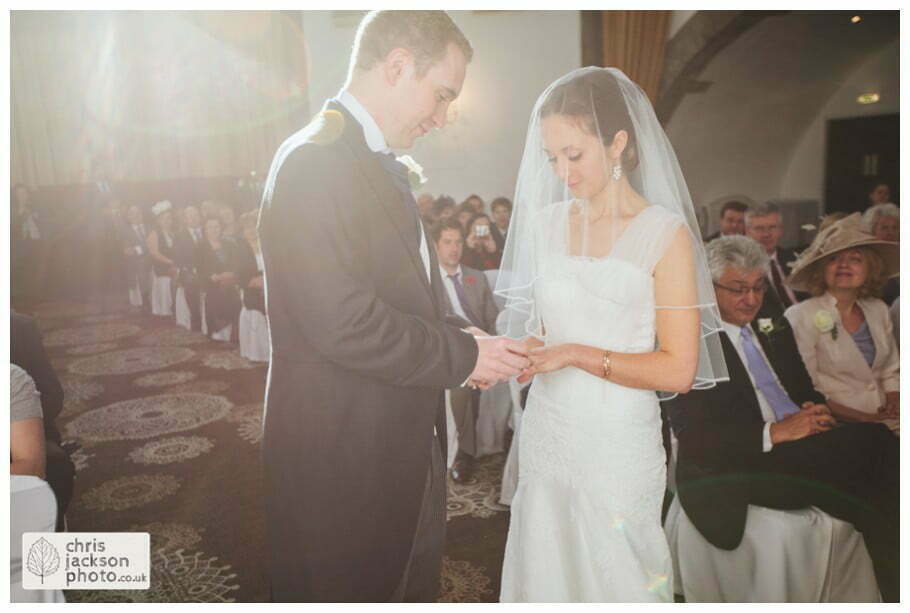 bride and groom wedding ceremony tilden suite shrigley hall wedding venue Shrigley Hall Wedding Photography Cheshire by Chris & Hazel Nina Markarian Nina Kavanagh Joe Kavanagh