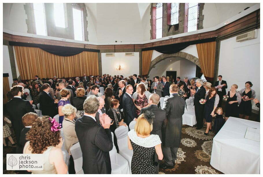 bride and groom wedding ceremony tilden suite shrigley hall wedding venue Shrigley Hall Wedding Photography Cheshire by Chris & Hazel Nina Markarian Nina Kavanagh Joe Kavanagh