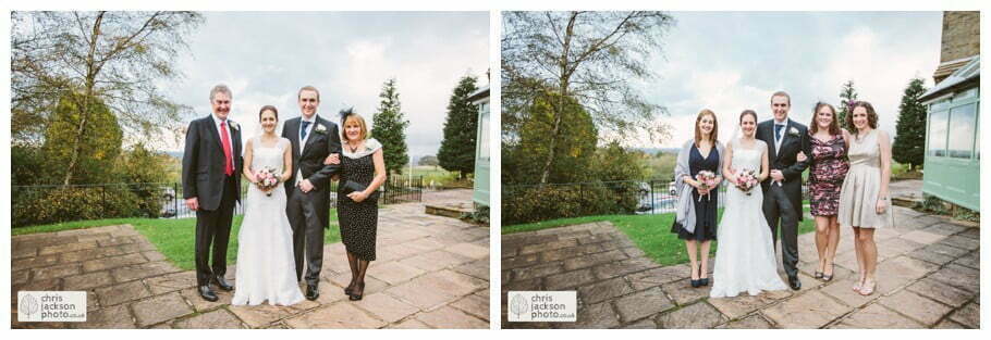 bride and groom portrait wedding photography formal family group photo shrigley hall wedding venue Shrigley Hall Wedding Photography Cheshire by Chris & Hazel Nina Markarian Nina Kavanagh Joe Kavanagh