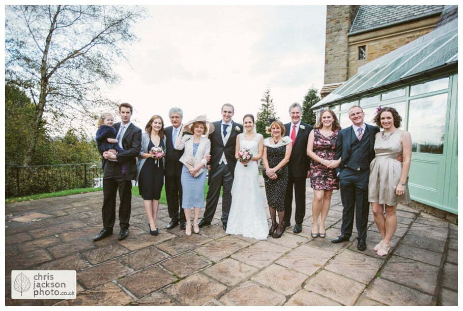bride and groom portrait wedding photography formal family group photo shrigley hall wedding venue Shrigley Hall Wedding Photography Cheshire by Chris & Hazel Nina Markarian Nina Kavanagh Joe Kavanagh