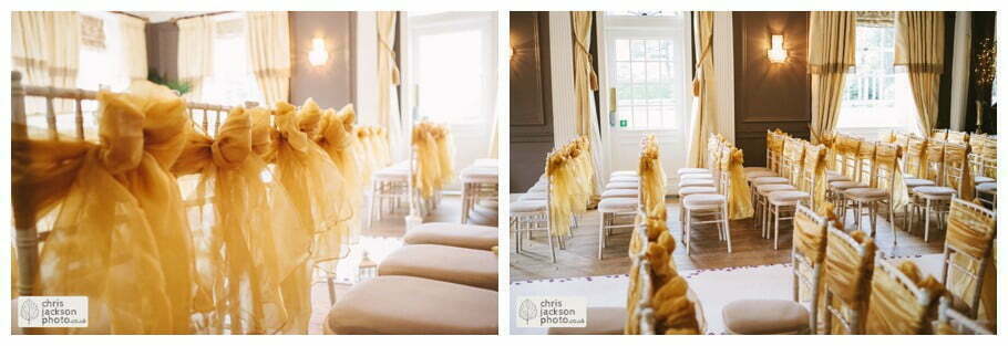 wedding ceremony ballroom Eaves Hall Wedding Photographer Lancashire Clitheroe Wedding Photography by Chris & Hazel Wedding Photography - Steph Blight Steph Duxbury & Iain Duxbury