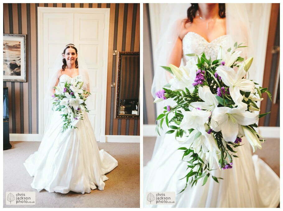 bride in wedding dress documentary reportage Eaves Hall Wedding Photographer Lancashire Clitheroe Wedding Photography by Chris & Hazel Wedding Photography - Steph Blight Steph Duxbury & Iain Duxbury