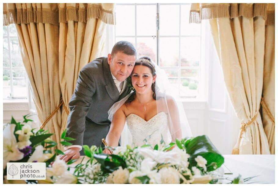 signing of the register bride and groom wedding ceremony wedding ceremony room ballroom documentary reportage Eaves Hall Wedding Photographer Lancashire Clitheroe Wedding Photography by Chris & Hazel Wedding Photography - Steph Blight Steph Duxbury & Iain Duxbury
