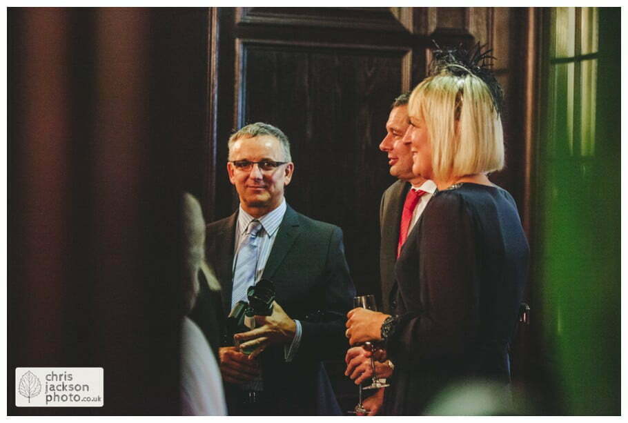 wedding reception guests mingling drinks reception canapes documentary reportage Eaves Hall Wedding Photographer Lancashire Clitheroe Wedding Photography by Chris & Hazel Wedding Photography - Steph Blight Steph Duxbury & Iain Duxbury