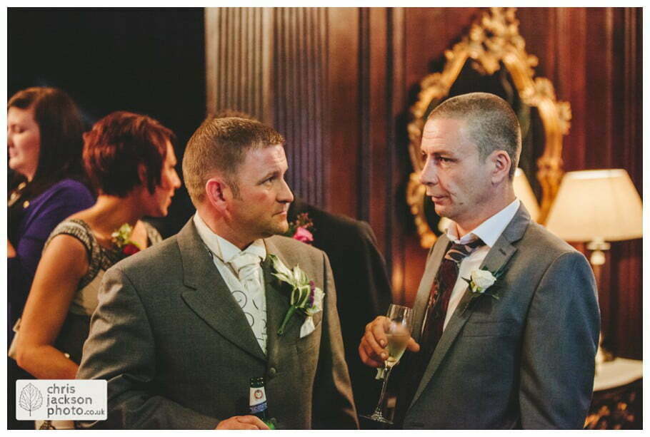 wedding reception guests mingling drinks reception canapes documentary reportage Eaves Hall Wedding Photographer Lancashire Clitheroe Wedding Photography by Chris & Hazel Wedding Photography - Steph Blight Steph Duxbury & Iain Duxbury