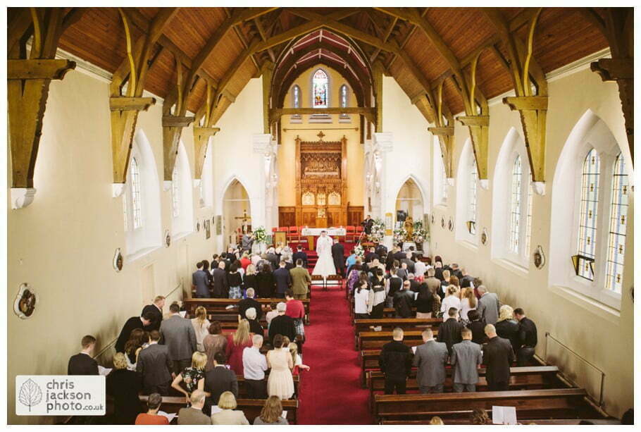 Manchester Wedding Photographer St Anne's Church Wedding Photographer Dukinfield Town Hall Wedding Photography by Chris & Hazel Katrina & John 035 bride groom at altar and front of church St Annes church St. Anne's church openshaw wedding photographer by Manchester Wedding Photographer Chris & Hazel