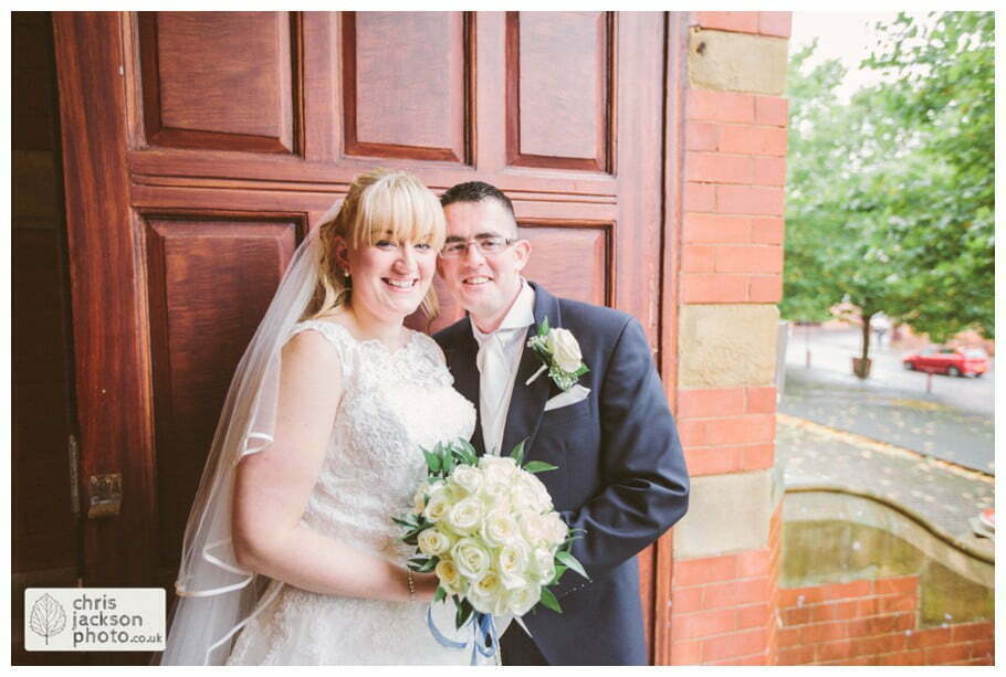 Manchester Wedding Photographer St Anne's Church Wedding Photographer Dukinfield Town Hall Wedding Photography by Chris & Hazel Katrina & John 077 portraits bride and groom inside Dukinfield Town Hall wedding photographer by Manchester Wedding Photographer Chris & Hazel