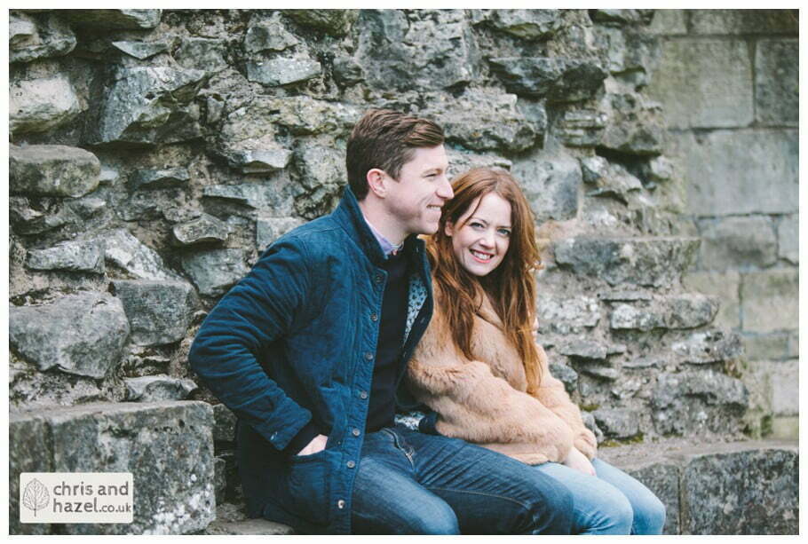 Pre wedding photography York city centre abbey ruins engagement photography session by Chris and Hazel wedding photography york - Sally Ford Mike Mackenzie