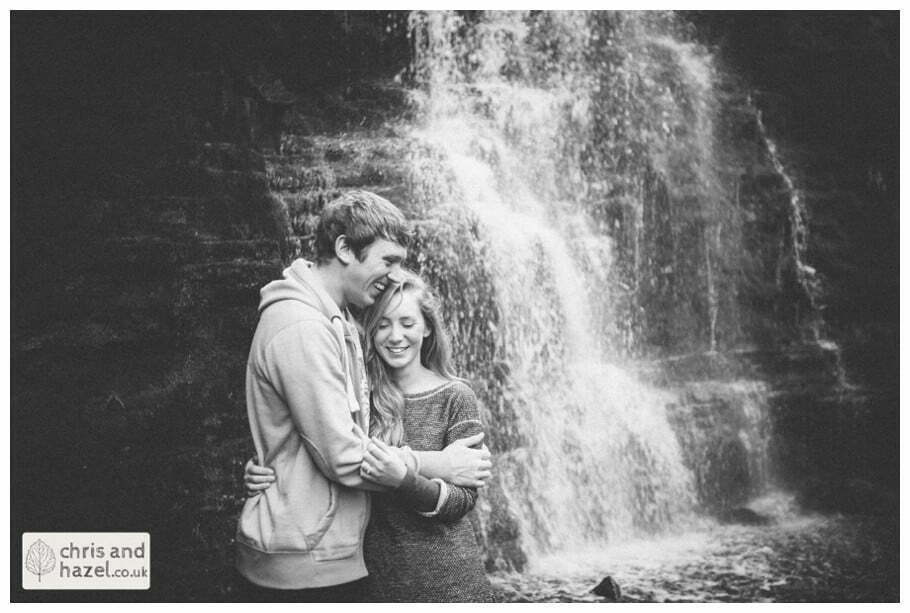 Pre Wedding Photography Glossop Engagement photographer birchen bank wood walk waterfall by chris and hazel wedding photography - natasha thorley jake rowarth natasha rowarth