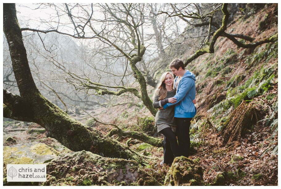 Pre Wedding Photography Glossop Engagement photographer birchen bank wood walk by chris and hazel wedding photography - natasha thorley jake rowarth natasha rowarth