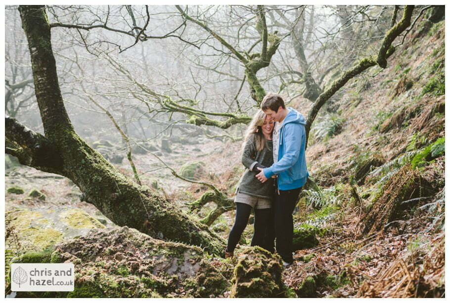 Pre Wedding Photography Glossop Engagement photographer birchen bank wood walk by chris and hazel wedding photography - natasha thorley jake rowarth natasha rowarth