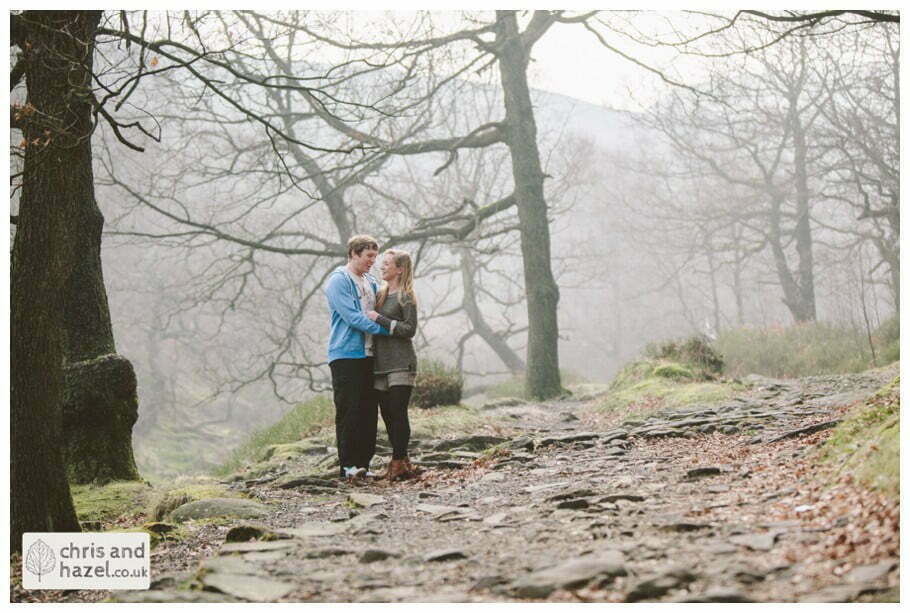 Pre Wedding Photography Glossop Engagement photographer birchen bank wood walk by chris and hazel wedding photography - natasha thorley jake rowarth natasha rowarth