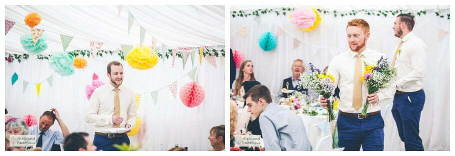best man wedding speech inside The venue at Wimberry hill wedding day diy vintage wedding glossop The venue at wimberry hill glossop wedding photography by Glossop wedding photographers chris and hazel natasha thorley jake rowarth