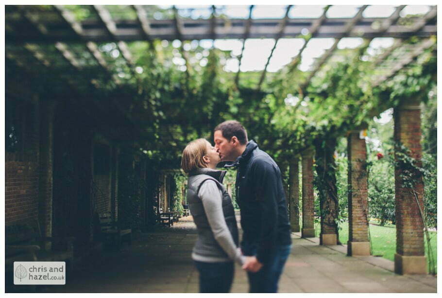 Harrogate valley gardens Sun Colonnade tilt shift engagement photography wedding photographer yorkshire wedding photographer chris and hazel