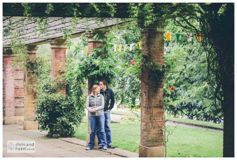 Harrogate valley gardens Sun Colonnade tour de france knitted jersey tops engagement photography wedding photographer yorkshire wedding photographer chris and hazel