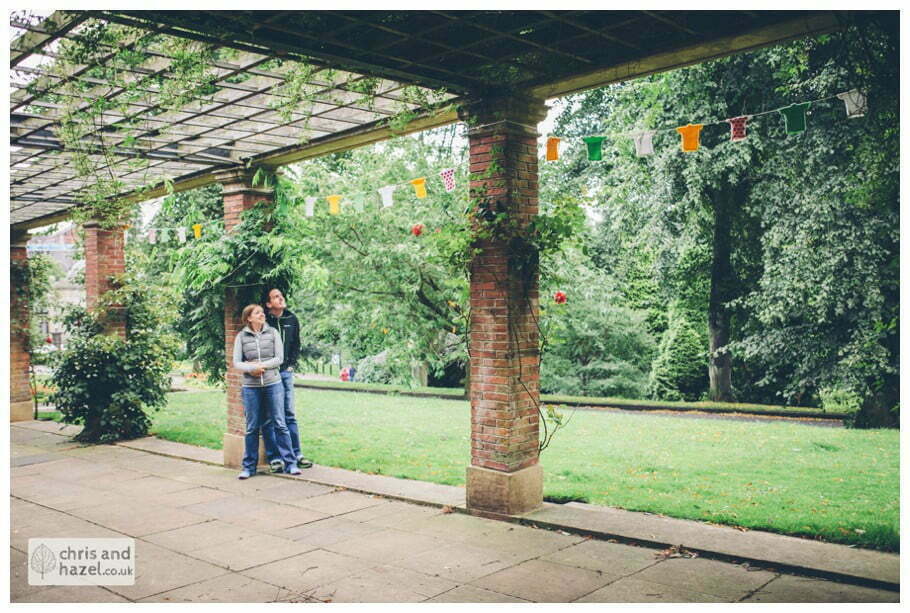 Harrogate valley gardens Sun Colonnade tour de france knitted jersey tops engagement photography wedding photographer yorkshire wedding photographer chris and hazel