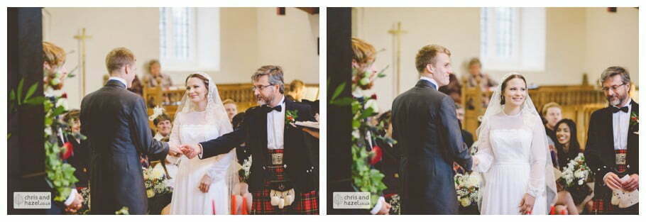 father of bride giving bride away heslington church documentary wedding photography benfrankie wedding photographer heslington church wedding york wedding photography wedding winter chris and hazel wedding photography york