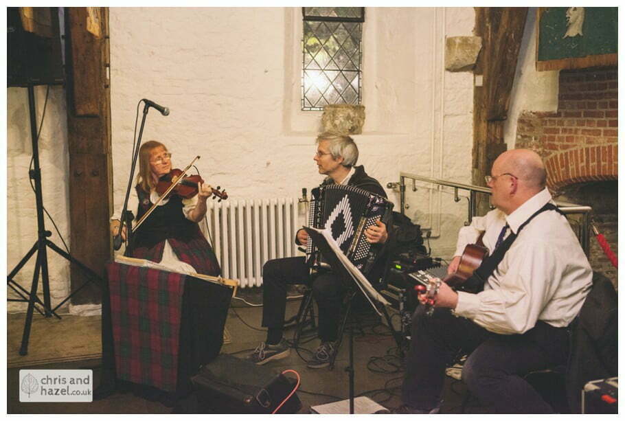 ceilidh band dancing ben frankie wedding photographer merchant adventurers hall york wedding photography bride and groom christmas wedding winter chris and hazel wedding photography york