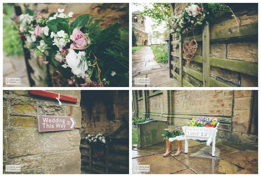 flowers Whitly Church wedding Dewsbury Wedding Photographer Whitly Chris and Hazel Wedding Photography Steven Mountford Rachel Moore