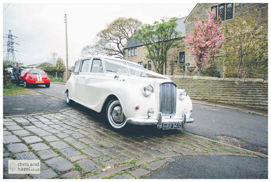 Indigo exec travel Austin Princess vanden plas 1961 wedding car Whitly Church wedding Dewsbury Wedding Photographer Whitly Chris and Hazel Wedding Photography Steven Mountford Rachel Moore