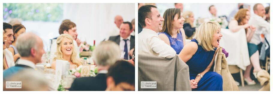 wedding speeches documentary wedding photography wedding guests reception Woodlands hotel Wedding Photographer leeds wedding photography Chris and Hazel Wedding Photography Steven Mountford Rachel Moore