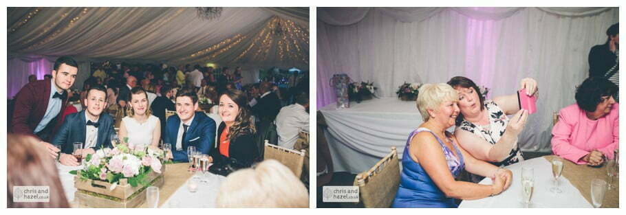 wedding reception evening guests documentary wedding photography Woodlands hotel Wedding Photographer leeds wedding photography Chris and Hazel Wedding Photography Steven Mountford Rachel Moore
