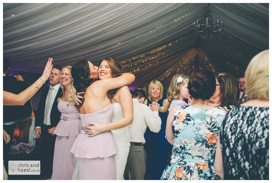 bride and groom first dance wedding guests dancing wedding reception documentary wedding photography Woodlands hotel Wedding Photographer leeds wedding photography Chris and Hazel Wedding Photography Steven Mountford Rachel Moore
