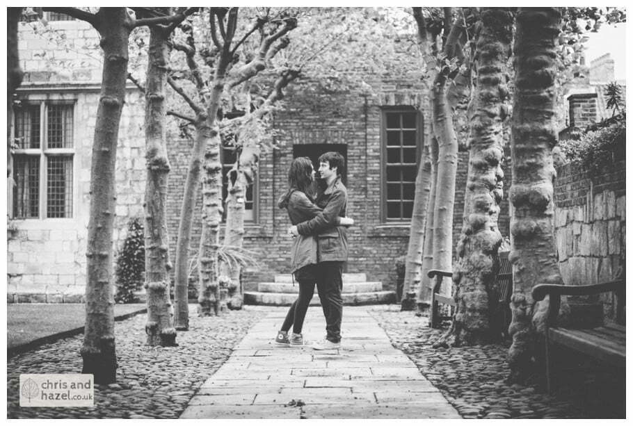 treasurers house couple Engagement photography york treasurers house pre wedding photographer york city centre chris and hazel wedding photography jonny dunn stef brown