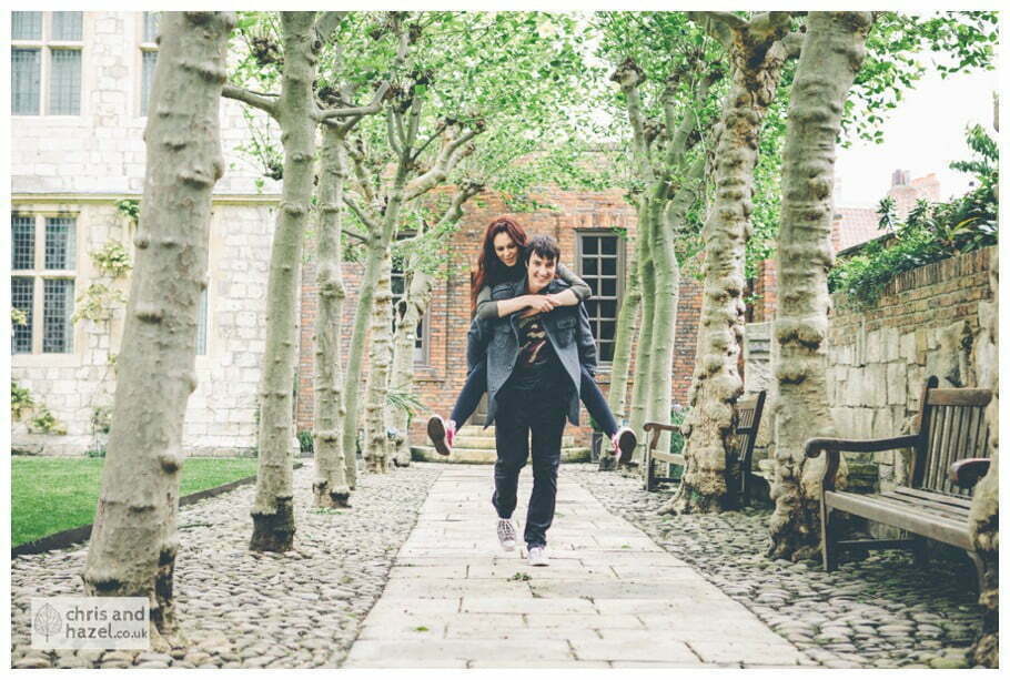 treasurers house couple Engagement photography york treasurers house pre wedding photographer york city centre chris and hazel wedding photography jonny dunn stef brown