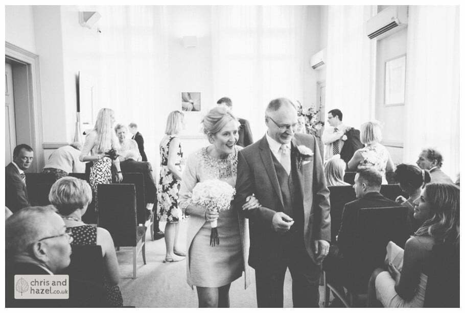 wedding ceremony in Leeds town hall wedding photography leeds town hall steps robin young clare robertson wedding