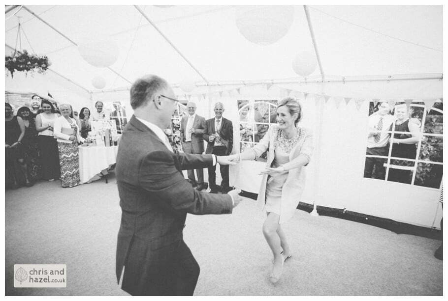 first dance in marquee gazebo english garden wedding Leeds wedding photography leeds robin young clare robertson wedding