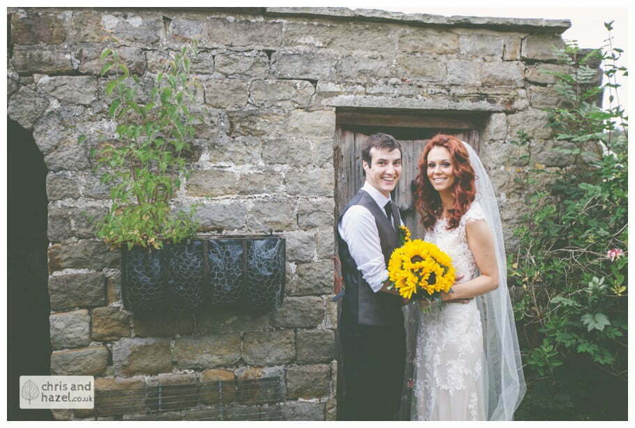 bride and groom in braisty estate grounds documentary Wedding Photographer Harrogate Wedding Photography Braisty Estate by Chris and Hazel Wedding Photography Jonny Dunn Stef Brown