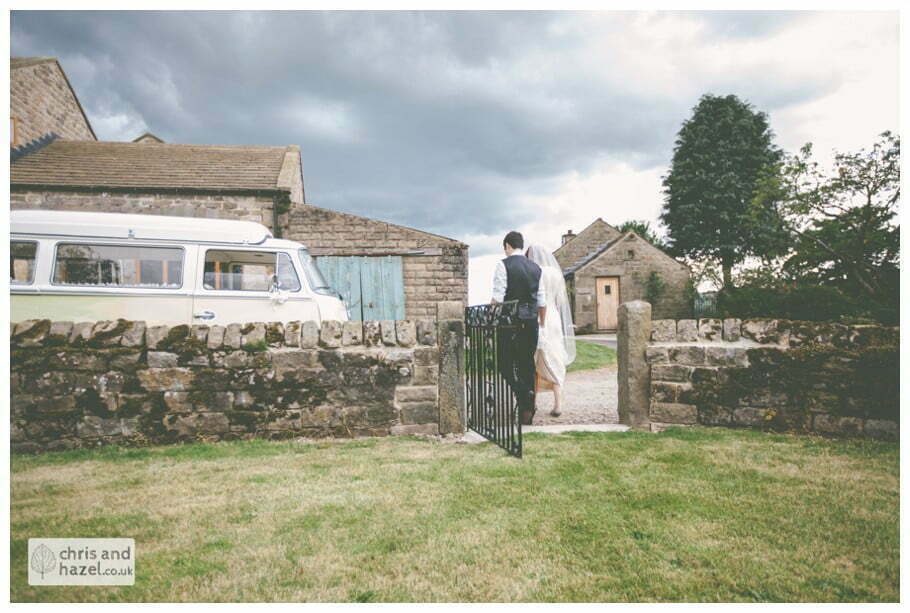 bride and groom in braisty estate grounds documentary Wedding Photographer Harrogate Wedding Photography Braisty Estate by Chris and Hazel Wedding Photography Jonny Dunn Stef Brown