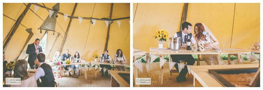 father of bride speech bride groom wedding speeches papkata tipi teepee rustic wedding theme hessian documentary Wedding Photographer Harrogate Wedding Photography Braisty Estate by Chris and Hazel Wedding Photography Jonny Dunn Stef Brown