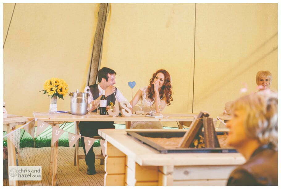 best man speech bride groom wedding speeches papkata tipi teepee rustic wedding theme hessian documentary Wedding Photographer Harrogate Wedding Photography Braisty Estate by Chris and Hazel Wedding Photography Jonny Dunn Stef Brown