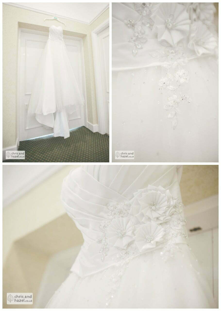 Wedding dress Sheffield Wedding Photographer Kenwood Hall Wedding Photography Sheffield by Chris and Hazel Wedding Photography Glen Briddock Emily Shaw