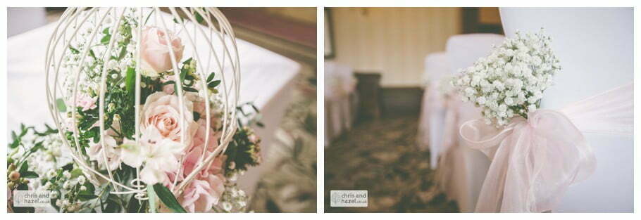 flowers decorating ceremony room kenwood hall documentary Sheffield Wedding Photographer Kenwood Hall Wedding Photography Sheffield by Chris and Hazel Wedding Photography Glen Briddock Emily Shaw