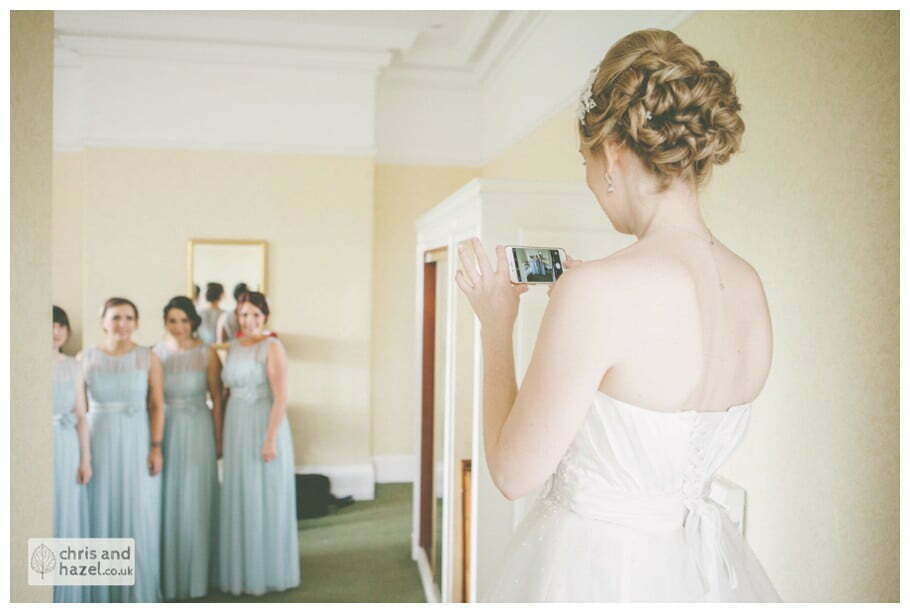 bride and bridesmaids kenwood hall documentary Sheffield Wedding Photographer Kenwood Hall Wedding Photography Sheffield by Chris and Hazel Wedding Photography Glen Briddock Emily Shaw