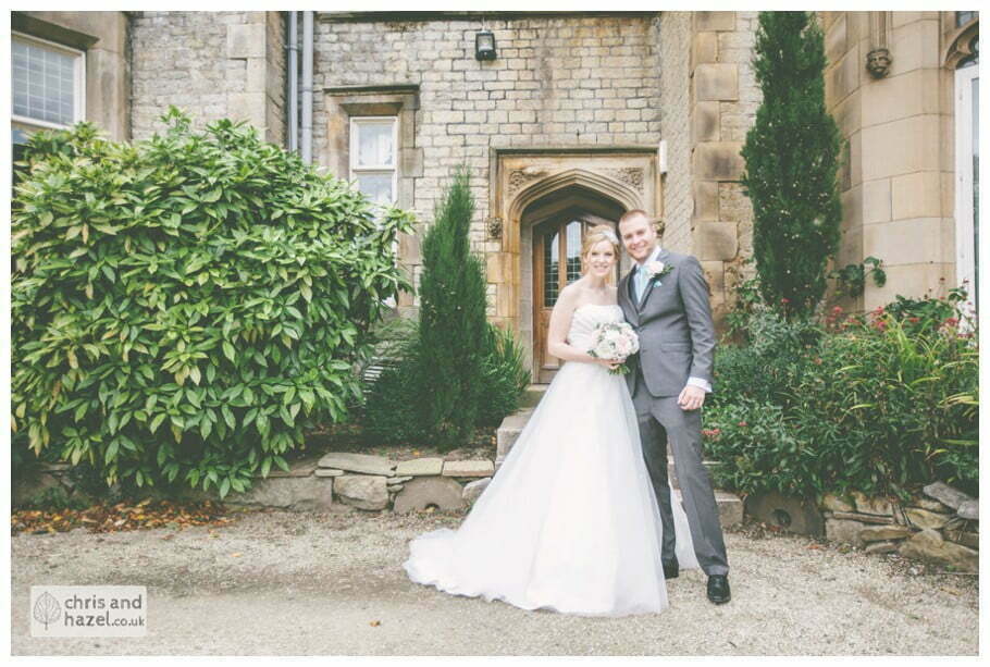 bride and groom formal family photograph outside kenwood hall documentary Sheffield Wedding Photographer Kenwood Hall Wedding Photography Sheffield by Chris and Hazel Wedding Photography Glen Briddock Emily Shaw