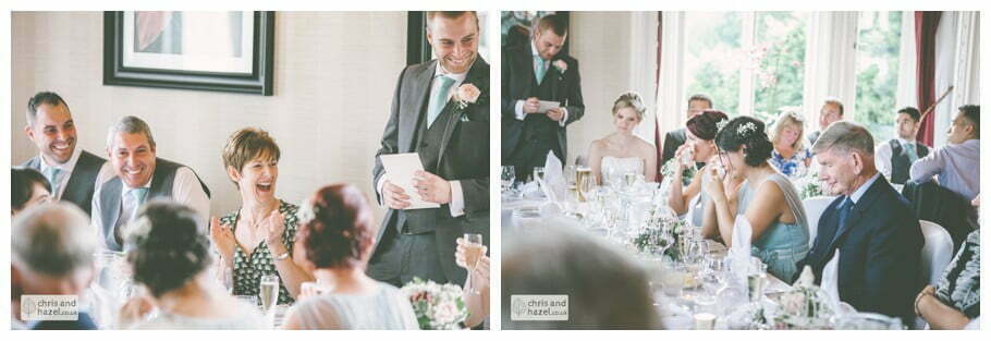 groom wedding speeches documentary Sheffield Wedding Photographer Kenwood Hall Wedding Photography Sheffield by Chris and Hazel Wedding Photography Glen Briddock Emily Shaw