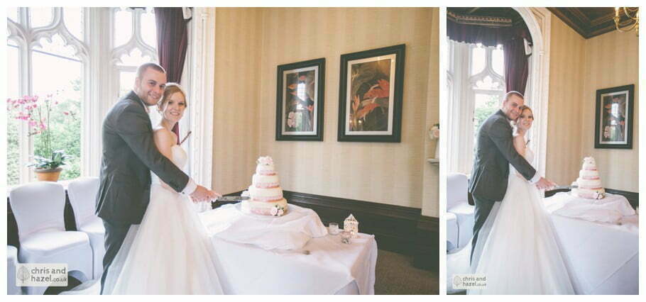 bride and groom cutting cake kenwood hall documentary Sheffield Wedding Photographer Kenwood Hall Wedding Photography Sheffield by Chris and Hazel Wedding Photography Glen Briddock Emily Shaw