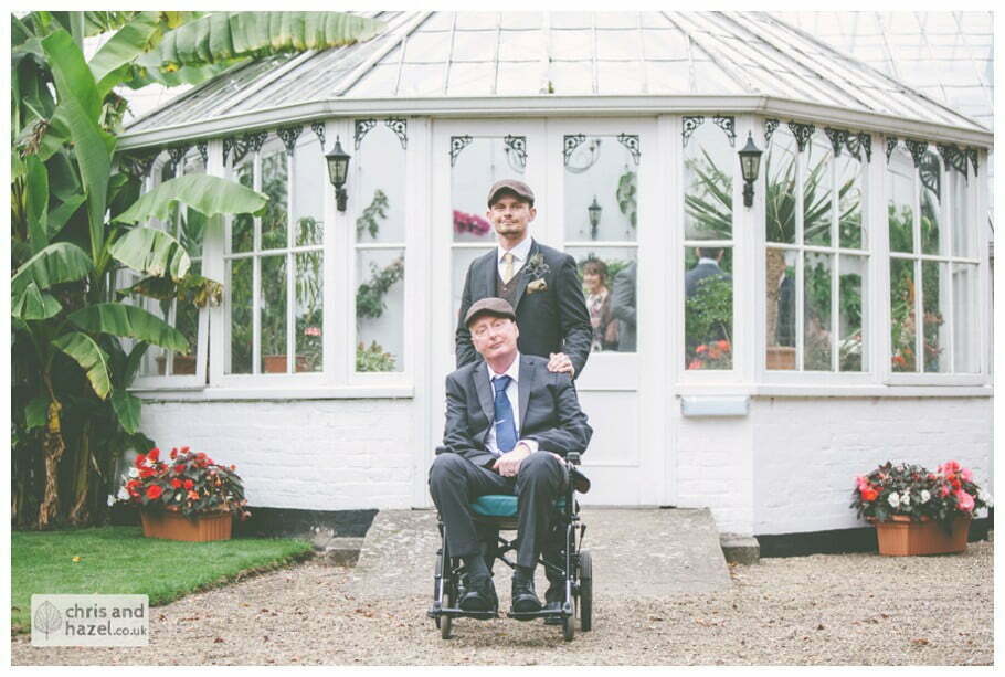 groom with father of groom documentary Hull Wedding Photographer Bishop Burton College Wedding Photography Hull by Chris and Hazel Wedding Photography Ross laurelin Matulis