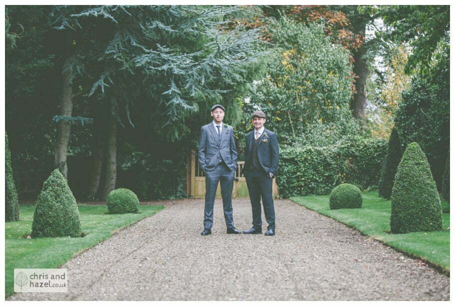 groom with best man documentary Hull Wedding Photographer Bishop Burton College Wedding Photography Hull by Chris and Hazel Wedding Photography Ross laurelin Matulis